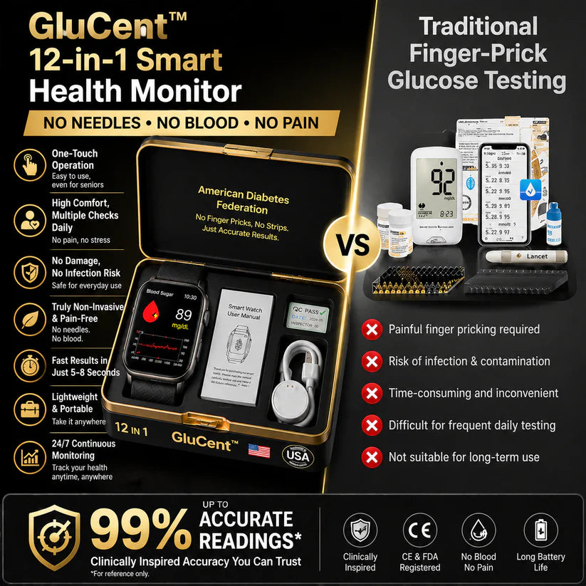 š„Final 2 Hours ā Limited Stock LeftšGluCent⢠Non-Invasive Smart Blood Sugar Tracking Device 99.9% Accuracy