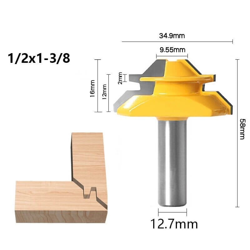 đ„BUY 1 FREE SHIPPINGđ„45 Degree Lock Miter Bit