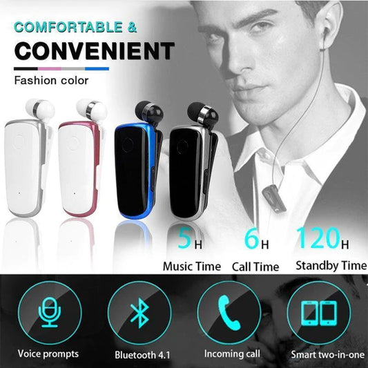 āØCollar-clip Bluetooth Headset