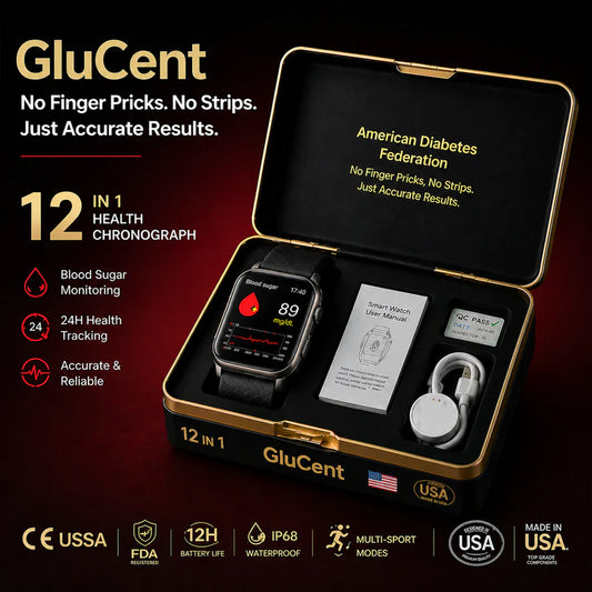 🔥Final 2 Hours – Limited Stock Left🏆GluCent™ Non-Invasive Smart Blood Sugar Tracking Device 99.9% Accuracy
