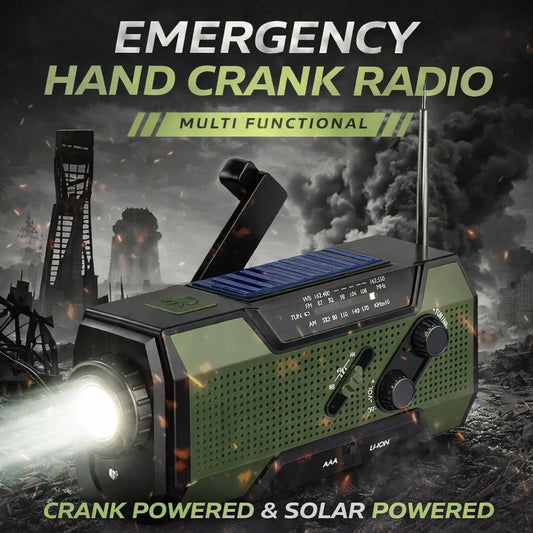 Self-Powered Weather Alert & 2000mAh Power Bank Radio ð¥