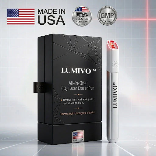 LUMIVO⢠All-in-One COâ Laser Eraser Pen | Removes Moles, Warts, Skin Flaws & Pigmentation