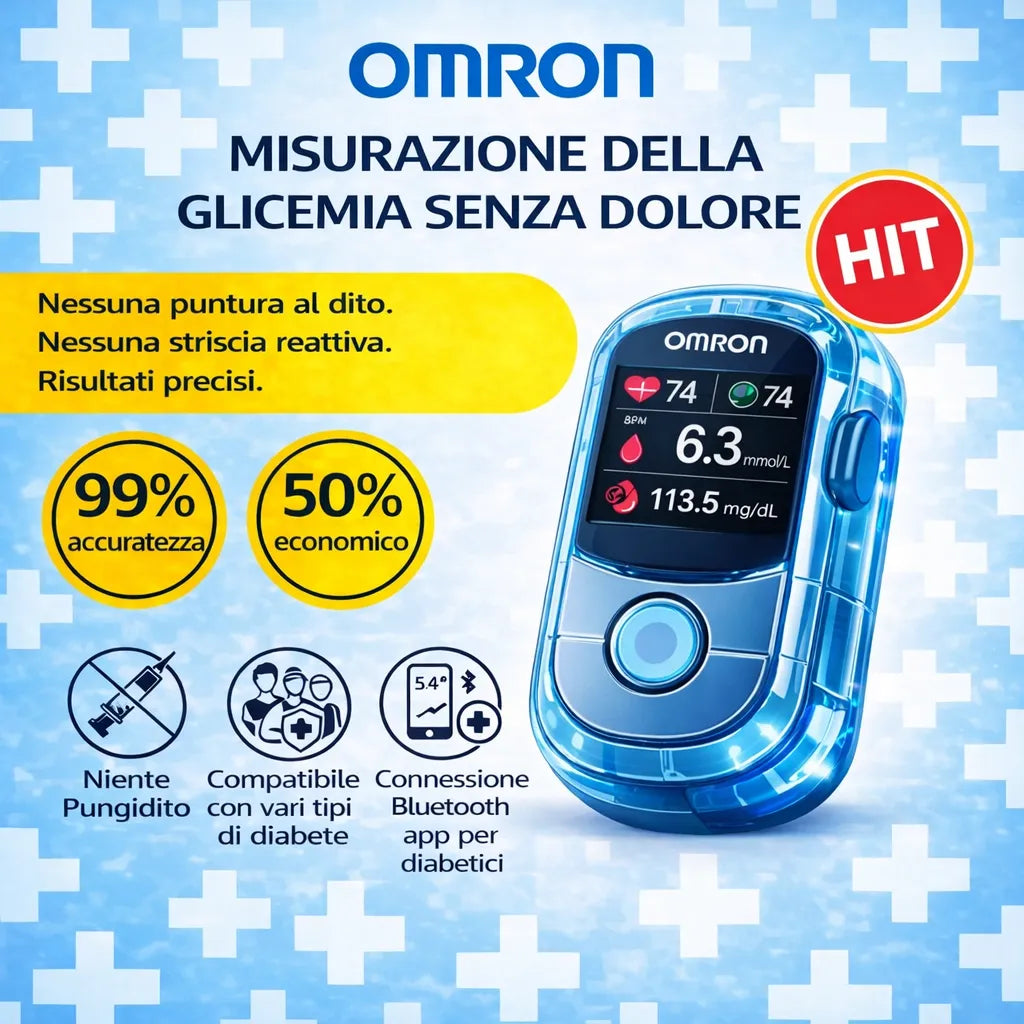 No more needles and pain! 🔥 | Omron™ Non-Invasive Blood Glucose Meter – Easy and Accurate Blood Sugar Monitoring, Wherever You Are 🔥