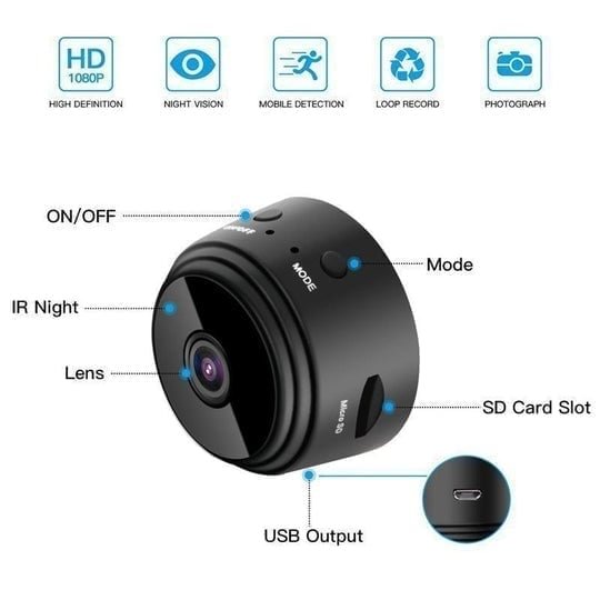 🔥Last day 49% OFF-Mini 1080 HD Wireless Magnetic Security Camera